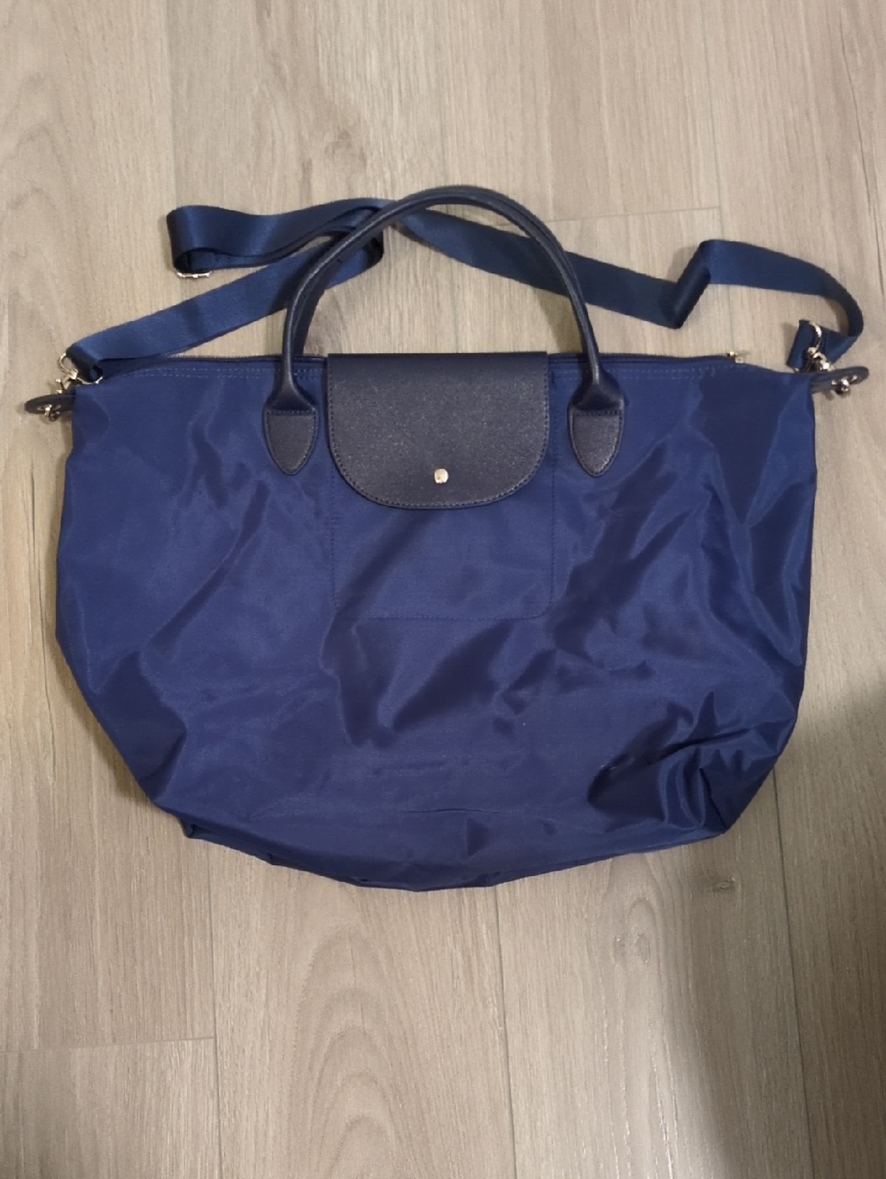 Roots 73 Navy Tote Bag with Detachable Shoulder Strap